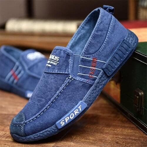 2019 New Trend Canvas Spring Summer Autumn Casual Shoes Men Breathable Footwear Lazy Shoes Lace Up Men Shoe