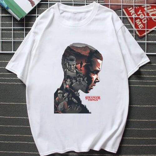 New Arrival Stranger Things Season 3 Summer T Shirt Male Funny Cartoon Tops Upside Down World Cute Anime Tee Vintage Aesthetic