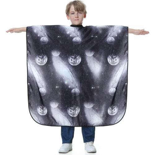 Salon Kids Professional Hairdressing Cape With Adjustable Snap Hair Cutting Apron Barber Shop Home Child Waterproof Haircut Cape