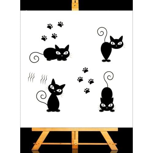ZhuoAng Cute kitten Clear Stamps/Card Making Holiday decorations For scrapbooking Transparent stamps 13*13cm