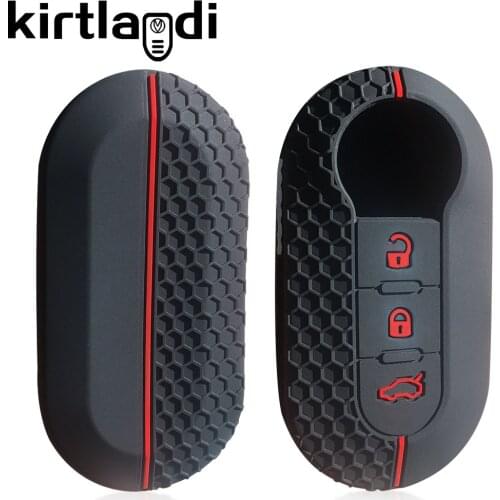 Silicone Key Cover Case Set Shell Skin for Fiat 500 500L Ducato Panda Lancia Musa for Citroen Jumper Remote Fob Keychain Holder