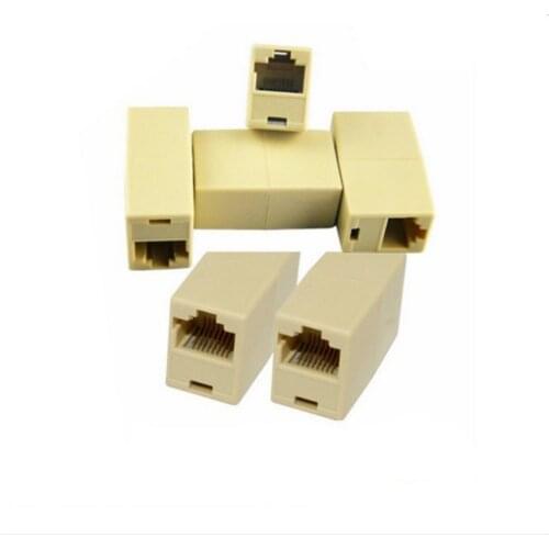 RJ45 Network Cable Connector Network Ethernet Dual Straight Head Lan Cable Joiner Coupler