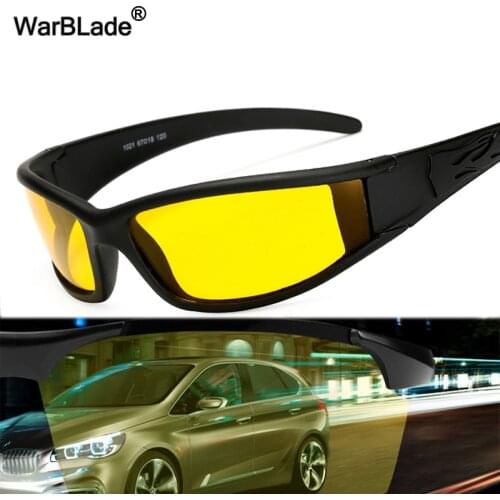 WarBLade New Polarized Sunglasses Mens Yellow Lens Protection Night Vision Driving Sun Glasses Male Goggles Eyewear For Driver