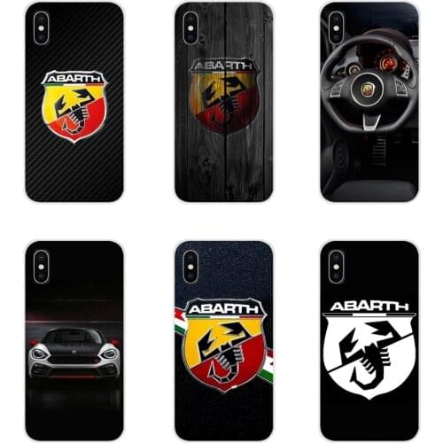 Super car abarth logo Accessories Phone Cases Covers For Apple iPhone X XR XS MAX 4 4S 5 5S 5C SE 6 6S 7 8 Plus ipod touch 5 6