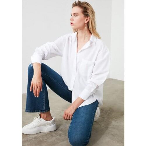 Женские белые рубашки TRENDYOLMİLLA China At AliExpress