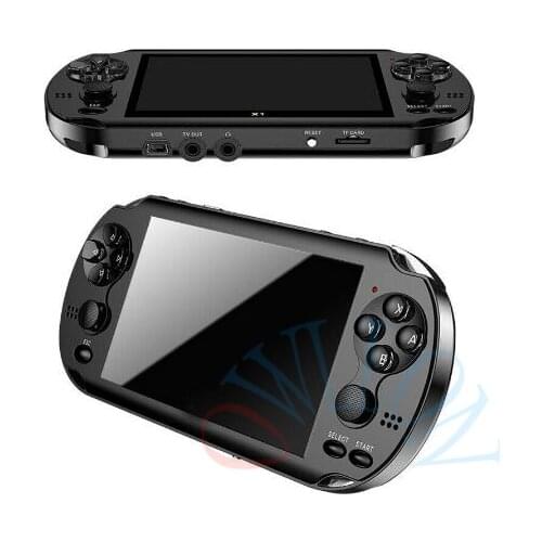 In stock 32/64/128 Bit 5" LCD X9 plus Double rocker 16G Handheld Retro Game Console Video MP5 TF Card for GBA/NES 10000 games