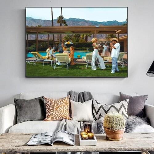 Inspired By Slim Aarons Style Photography Art Prints Jay-Z and Hype Williams Fashion Cool Poster Canvas Painting Wall Decor