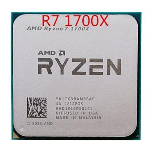 AMD Ryzen 7 1700X R7 1700X 3.4 GHz Eight-Core CPU Processor YD170XBCM88AE Socket AM4