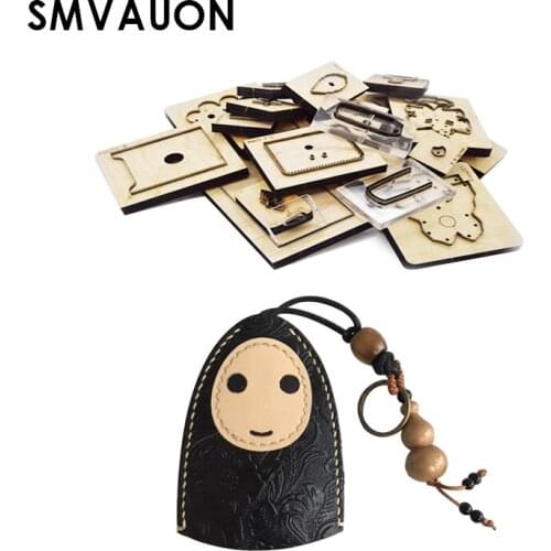 SMVAUON Wood Die Cutting Molds Diy Handmade Craft Leather Faceless Cute Pendant Suitable For Die Cutting Machine