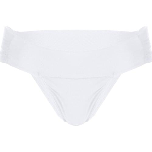 Women Low-Waisted Printed Bikini Bottoms Swimsuit Swimming Suit Bottom Beach Wear Swimwear Triangle Bikinis Thong Bathing Suits