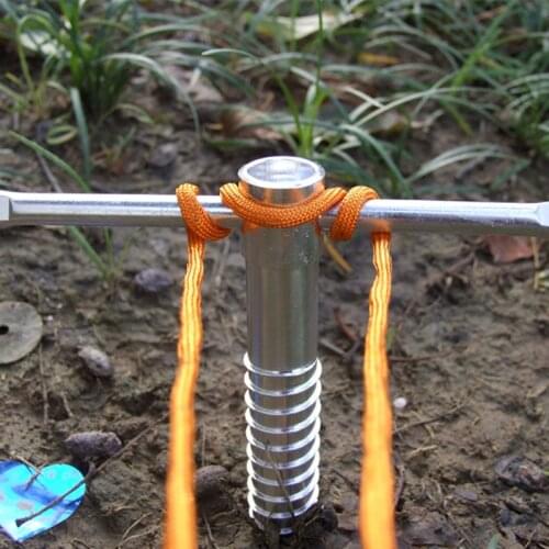1pcs outdoor canopy tent nail Ice spiral nail Snow drilled ice nail Outdoor tent accessories