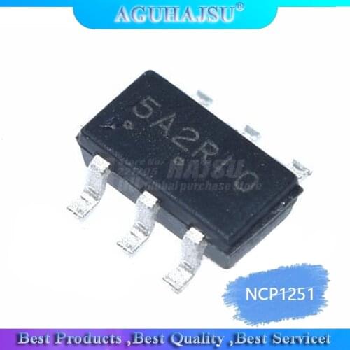10PCS NCP1251ASN65T1G NCP1251 5A2 5AA 6-pin patch new and original LCD power chip