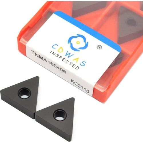 10PCS TNMA160408 KC3115 Flat Carbide Inserts High Quality TNMG 160408 External Turning Tool CNC Lathe Cutter Tool For Cast Iron