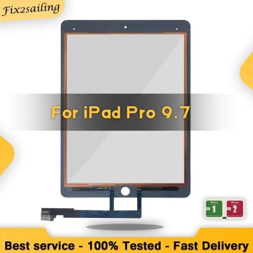 100% Tested New Touch For iPad Pro 9.7 Outer Glass Screen Repair Parts For A1673 A1674 A1675 Worked Well