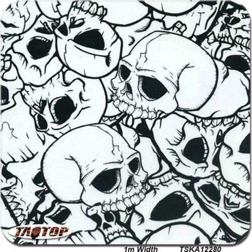 1m 50Sq TSKA12280 Skull Hydro Transfer Printing Hydro Graphic Film Water Transfer Printing Film