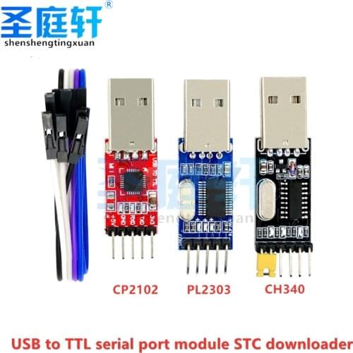 3pcs/lot =1PCS PL2303HX+1PCS CP2102+1PCS CH340G USB TO TTL for arduino PL2303 CP2102 5PIN USB to UART TTL Module