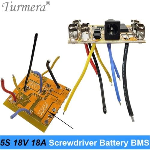 5S 18V 21V 18A 18650 Lithium Battery BMS 18V Screwdriver Battery Shura Charger Protection Board for makiita dewelt screwdriver