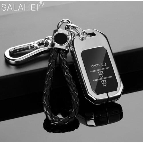 Car Remote Full Key Case For Honda CRV Pilot Accord Civic Fit HR-V Odyssey 2016-2018 Auto Intelligent Zinc Alloy TPU Key Cover