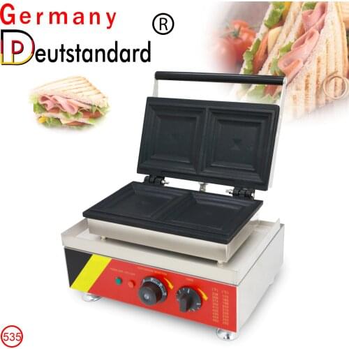 Electric 2 Slice Stainless Steel Non-Stick Sandwich Toaster Grilled Bread Maker Sandwich Waffle Maker Breakfast Baking Machine