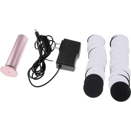 Electric Foot Callus Remover Pedicure File Tool + 60pcs Sandpaper Disk US P