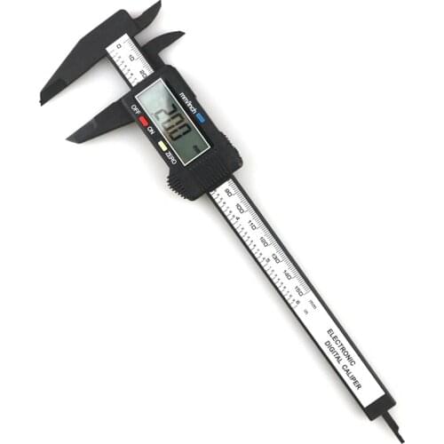150mm 6inch LCD Digital Electronic Vernier Caliper Gauge Carbon Fiber Micrometer 0.1mm Digital Calipers Micrometro Paquimetro