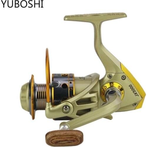 YUBOSHI JX 1000-7000 Series Full Metal Spool 12BB Spinning Fishing Reel 5.1:1/4.7:1 Gear Ratio Fishing Reel Fishing Tools