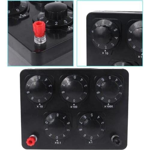0-9999.9 Ohm Variable Resistance Box Decade Resistor Experimental Equipment For Physical School Teaching