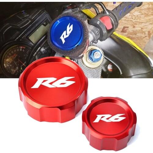 Front Brake Clutch Fluid Reservoir Cover Cap For YAMAHA YZFR6 YZF-R6 YZF R6 2000-2020 2019 2018 Motorcycle Accessories
