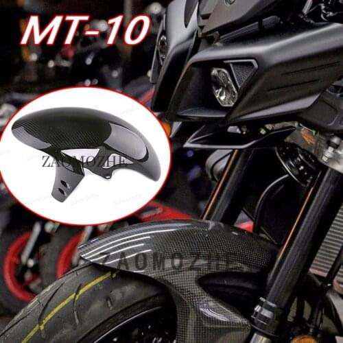 Motorcycle Carbon Fiber Front Fender Splash Mud Dust Guard Mudguard For Yamaha MT10 MT 10 MT-10 2016 2017 2018
