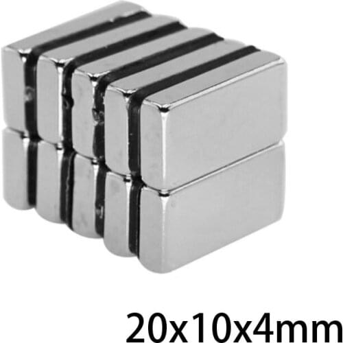 5~100pcs 20x10x4 mm Strong Quadrate Neodymium Magnet 20mm*10mm NdFeB Magnetic 20x10x4mm Rare Earth Magnets 20*10*4 mm N35