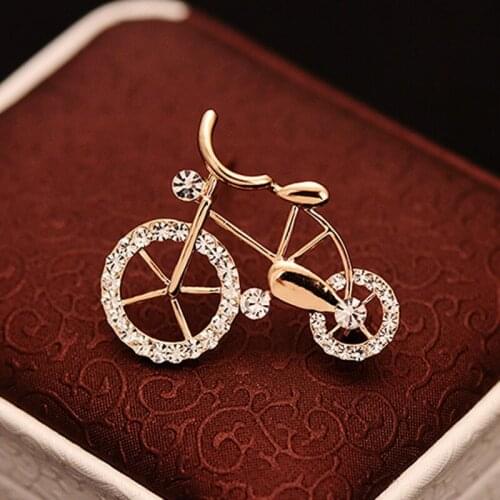 New Fashion Hot Sale Cycling Lovers Bicycle Brooch Brooch Jewelry Flashing Brooch Brooch Jewelry Gift