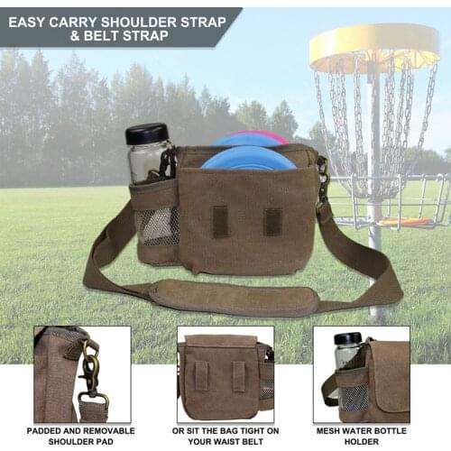 2021 New Golfs Supplements Disc Package Outdoor Canvas Storage Bag Caddie Pick Up Ball Package Disc Golfs Bag Golf Supplies