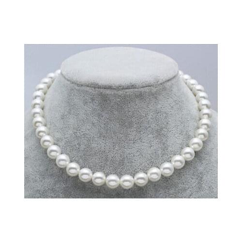 New JAPANESE AKOYA PEARL NECKLACE 8-9mm White 17.5inch