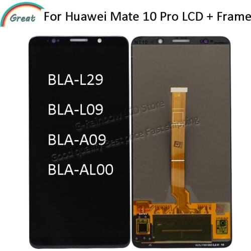 OLED For Huawei Mate 10 Pro LCD Display With Frame Touch Panel Screen Digitizer Replacement For Huawei Mate 10Pro LCD BLA-L29