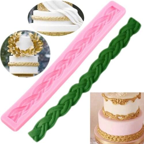 Sugarcraft Lace Border Silicone Molds DIY Party Cake Decorating Tools Fondant Mould Polymer Clay Candy Chocolate Gumpaste Mould