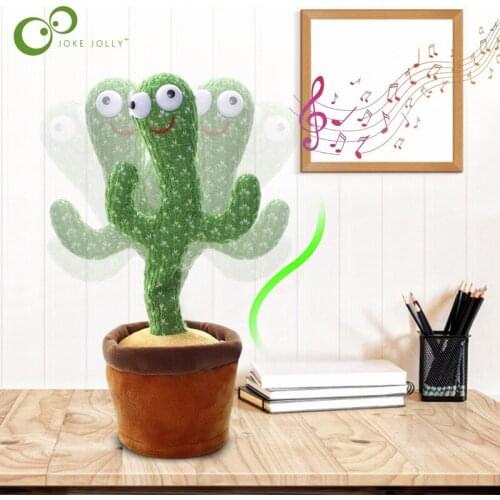 Dancing Cactus Twisting Luminous Cactus Chargeable Singing Dance Birthday Party Gifts Cute Swing Dancing Cactus Plush Toy DDJ