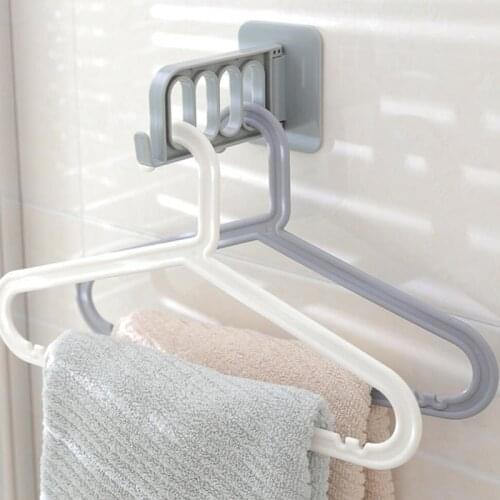 Clothes hanger closet organizer Space Saving Hanger Multi-port clothing rack Plastic Scarf cabide Storage hangers for clothes