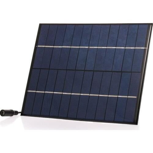 5.2W/12V DIY Solar Charger With 5521 DC Output Compact Polycrystalline Solar Panel 210*165mm For Garden/Traffic/Emergency Light