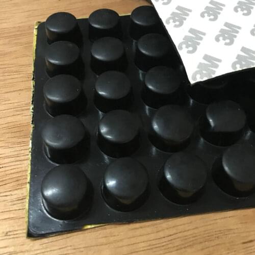 10Pcs Black Square/Round Rubber Feet Pad 18*12mm 20*20*8mm 12.5*12.5*6mm 3M Self-adhesive Anti-Slip Pads Seal Gasket