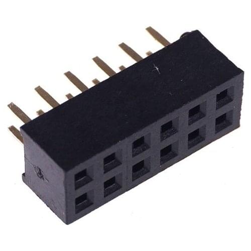 20pcs 2x6P 12 Pin 2.00 mm Female Header Pin Headers dual row Straight Through Hole Insulator height 4.30mm Rohs