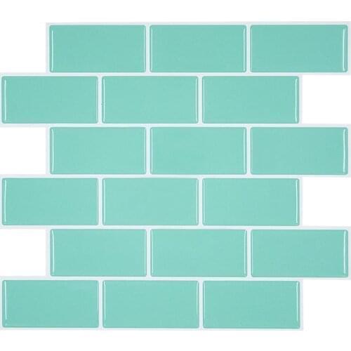 2020 Peel and Stick Self Adhesive Removable Stick On Kitchen Backsplash Bathroom 3D Wall Sticker Wallpaper Tiles