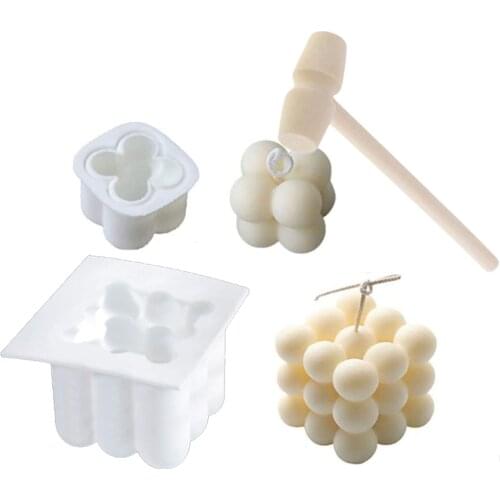 Diy Candle Silicone Molds Korean Candle Mold Cube Design Handmade Candle Making Scented Candle Wax Mold Cake mold Home Decor