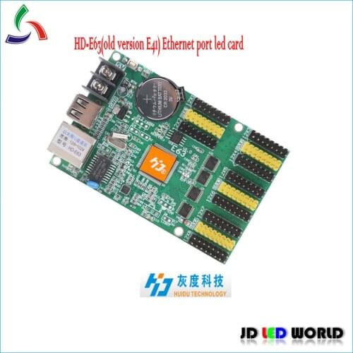 E63 HD-E63(replace old version E41 HD-E41) single and dual color tri-color led sign card huidu led sign controller