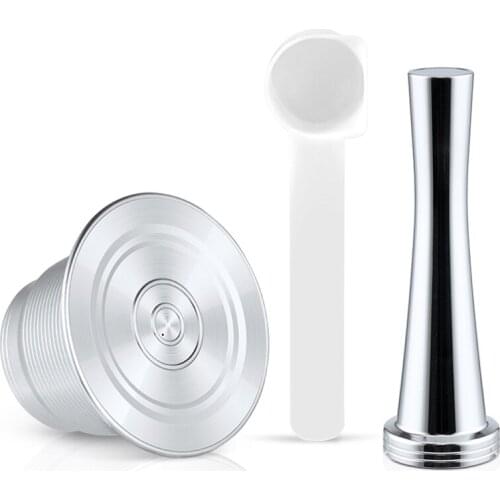 Stainless Steel Espresso Oil Coffee Capsule Pods Filter Compatible for Nespresso Coffee Machine I Cafilas Reusable Filter Pods