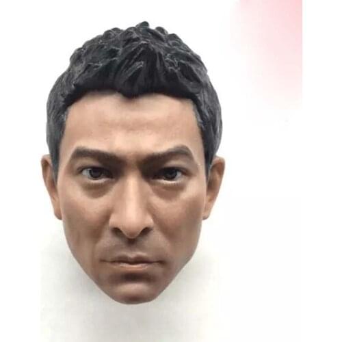 1/6 Scale Andy Lau Head Sculpt I Want To Be You Male Soldier Head Carving Action Figure Toys Collection