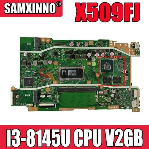 Akemy For ASUS Vivobook X509F X509FB X509FJ X509FL original motherboard mainboard X509FL laptop mainboard W/ I3-8145U CPU V2GB
