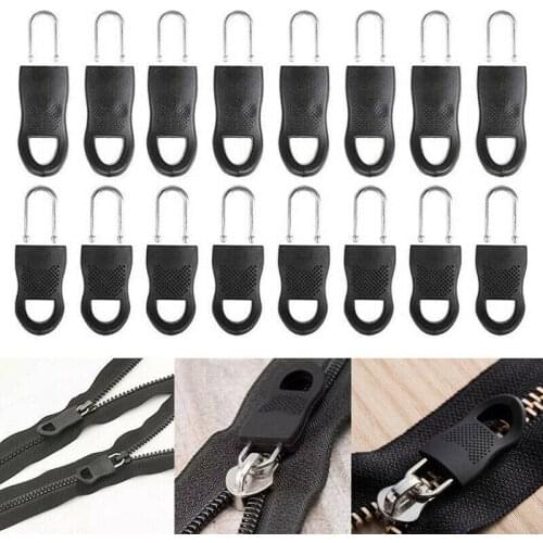 16pcs Replacement Zipper Universal Detachable Zipper Puller Set Tag Zip Fixer Repair Pull Tab for Clothes Bags Luggage Jacket