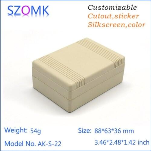 Plastic enclosure for electronics plastic case (1 pcs) 88*63*36mm shell enclosure szomk electric box abs enclosure for pcb