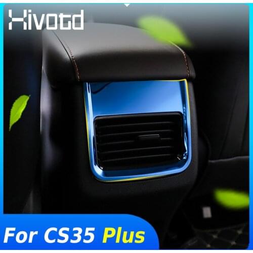 Hivotd Rear Air Outlet Cover Trim Interior Decoration Auto Accessories Car Styling Parts For Changan CS35 Plus 2018 2019 2020