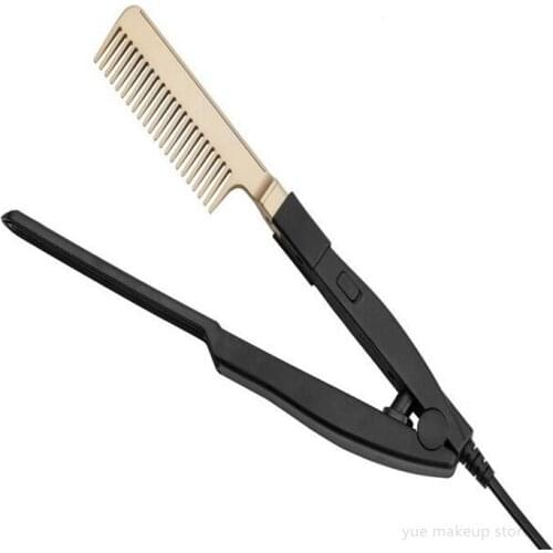 Portable Hair Straightener Comb Wet And Dry Fast Heat Comb Hair Press Iron Comb Electric Straightener Comb Dropshipping 30#109